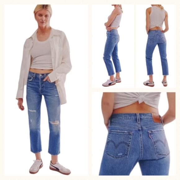 Levi's Premium Distressed Wedgie EUC Size 30   J1433 - Picture 1 of 12